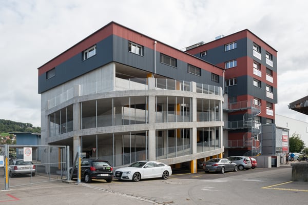 wolfKeller GmbH in Dörflingen, Parkhaus Geschäftshausüberbauung
