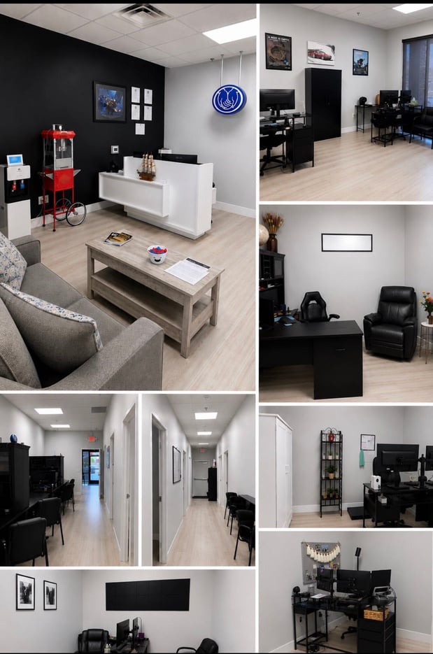 Inside of office.