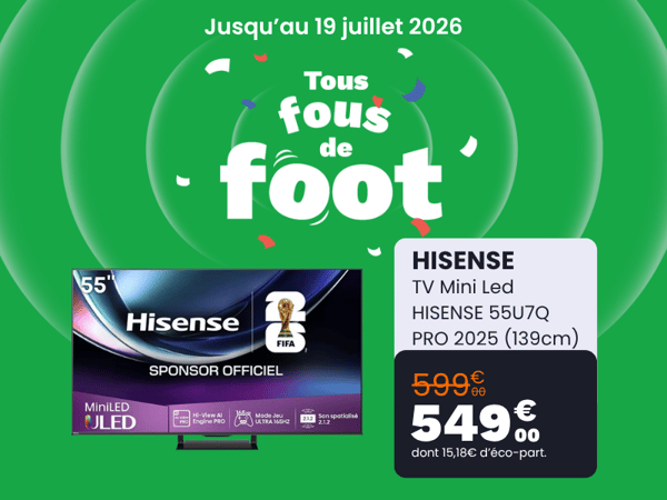 TV Mini Led HISENSE 55U7Q PRO 2025 (139cm)