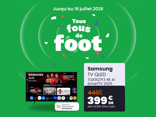⚽ Tous fous de foot : La Smart TV Samsung QLED à prix imbattable !