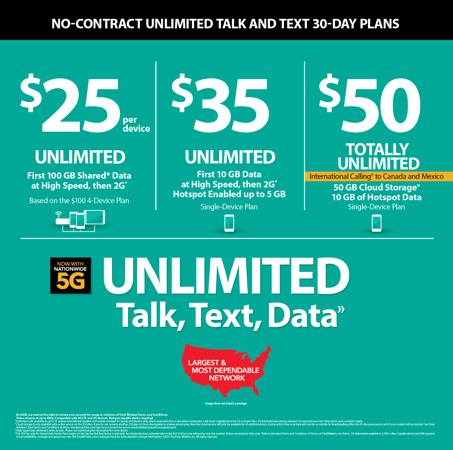 Total Wireless phone service Plans