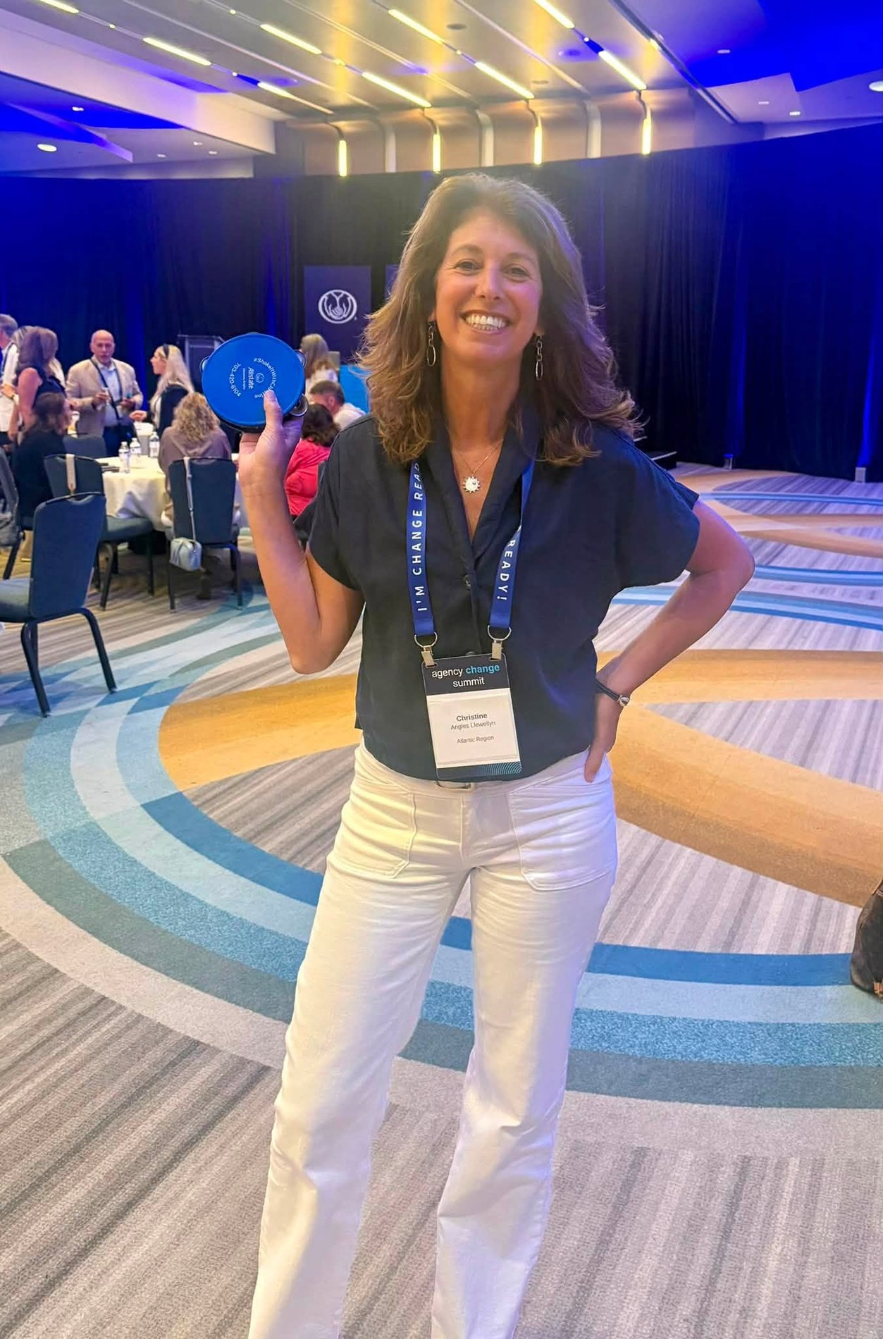 Allstate Insurance Agent, Christine Angles of Gainesville Virginia, attended a conference with Allstate Agents all over the country where they shared ideas and worked together to find new ways to make insurance simpler and provide an even better experience for customers.