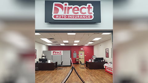 Direct Auto Insurance storefront located at  3471 Old Halifax Rd., South Boston