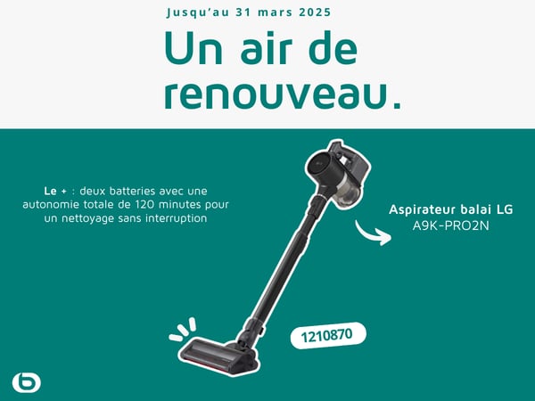 Aspirateur balai LG A9K-PRO2N