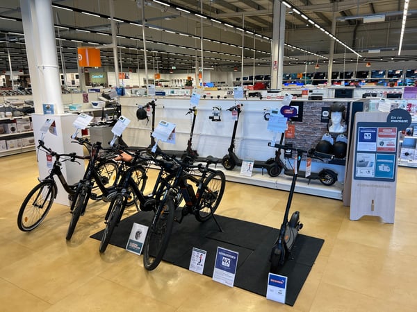 Rayon mobilité électrique chez Boulanger Rivesaltes