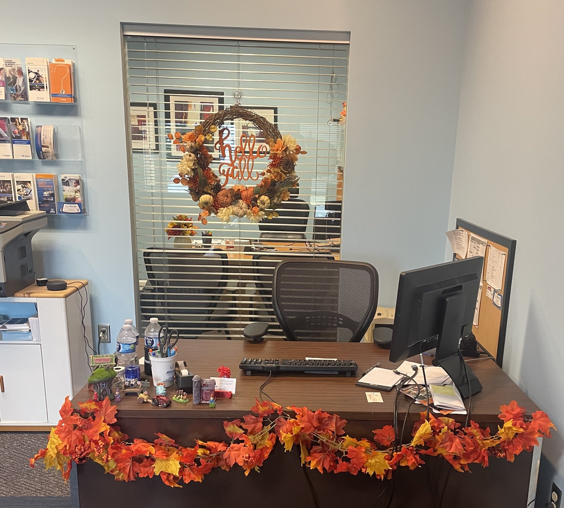 Our Chantilly, VA office all dressed up for Fall!
