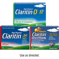 Save $4.00 on any ONE (1) Non-Drowsy Claritin® or Claritin-D® 15 ct or larger or Children's Claritin® 15ct or 4oz or larger - Exp. 3/25/23