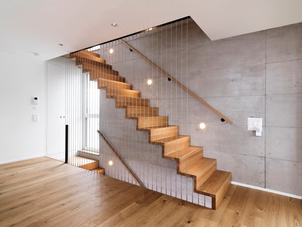 Neubau 2-FH, Wettingen - Faltwerktreppe