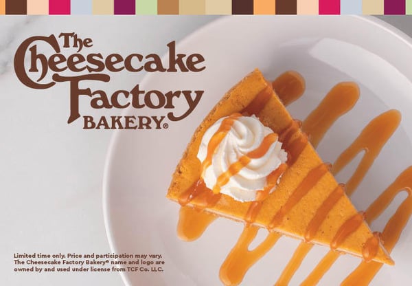 The Cheesecake Factory Bakery Pumpkin Cheesecake