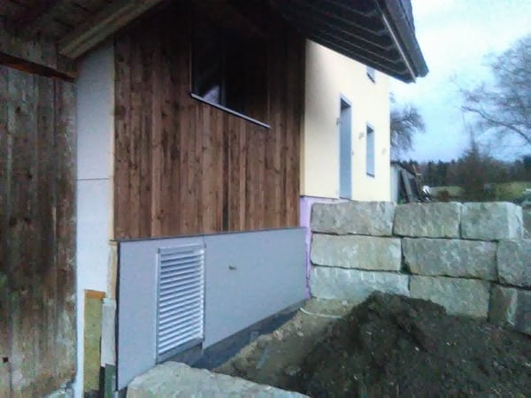 Fassadensanierung, Holzschallung