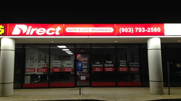 Direct Auto Insurance storefront located at  4711 Texas Blvd, Texarkana
