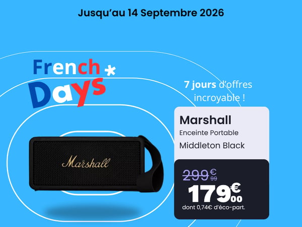 Enceinte portable MARSHALL Middleton II Black & Brass