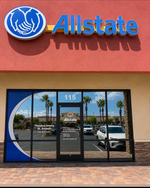 Front of office.
