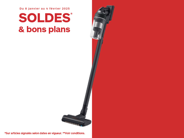 Aspirateur balai Samsung Jet 85Aspirateur balai Samsung Jet 85 au soldes chez boulanger tours saint pierre des corps