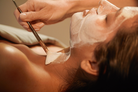 Person receiving relaxing Woodhouse Spa treatment