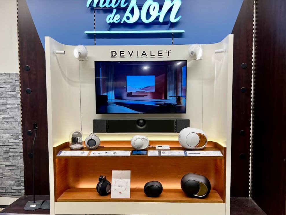 Présentoir Enceintes Devialet - Boulanger Pontault-Combault