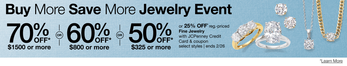 Buy More Save More on Jewelry at JCPenney!