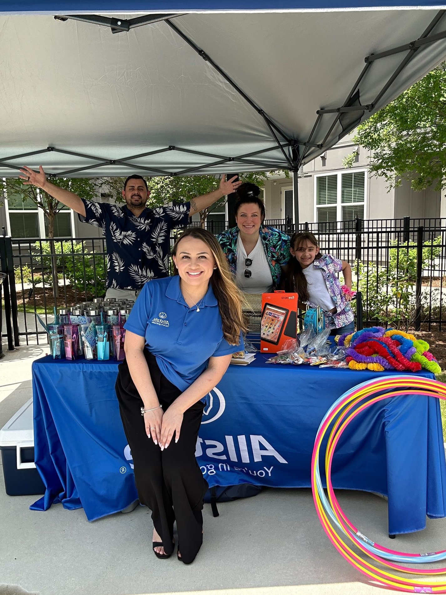 We will come have fun at a pool party if it means helping our clients!