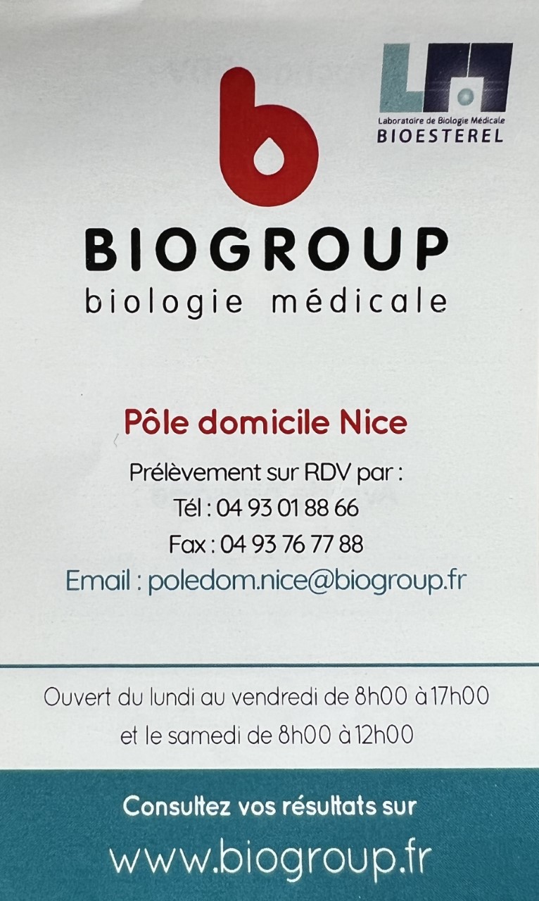 Laboratoire Nice - Jean Jaurès - Biogroup
