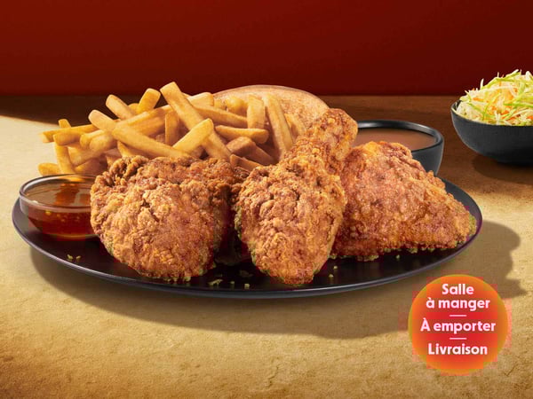 Du poulet frit au restaurant St-Hubert Saint-Hyacinthe