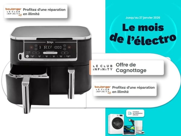 Offrez vous un Airfryer Ninja à Arcachon ! Profitez de nos services et fidélité du Club Infinity.