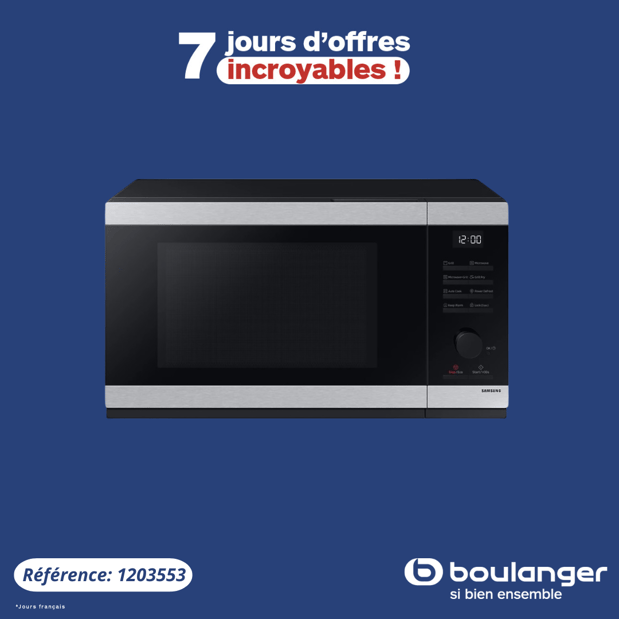 Micro ondes grill SAMSUNG MG32DG4524CT
boulanger arras