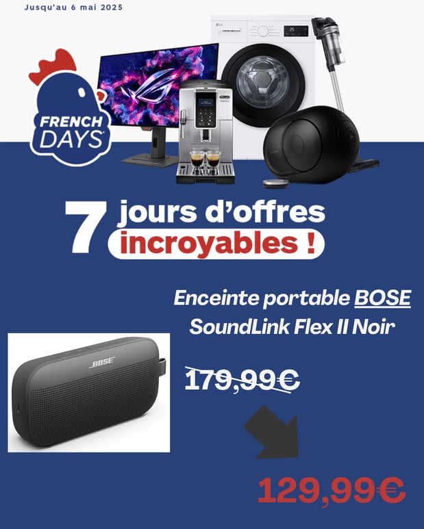 Enceinte portable BOSE Soundlink Flex II Noir