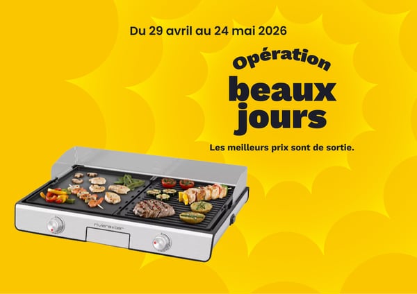 Plancha électrique RIVIERA ET BAR QPL530 réversible à poser