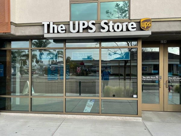 Storefront of The UPS Store in San Diego, CA