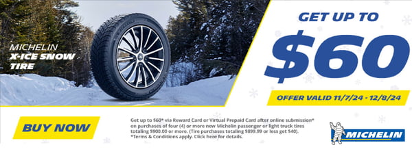 Save up to $60 With Michelin Auto and Light Truck tires.