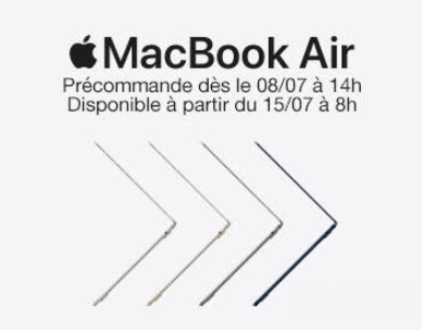 Pré commandez le nouvel Apple MacBook Air 13