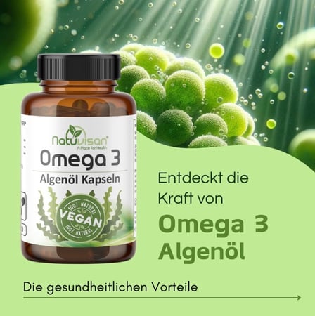 Natuvisan Algen Öl Kapseln EPA & DHA Omega 3