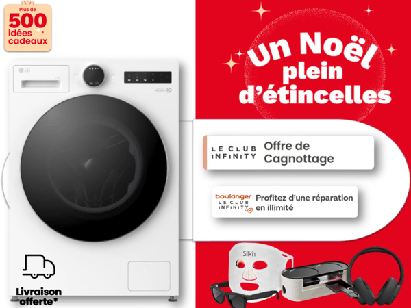 Visuel lave-linge LG en promotion –  Boulanger Angoulême - Champniers