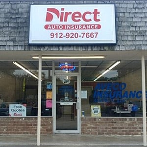 Direct Auto Insurance storefront located at  121 East Montgomery Cross Road, Savannah