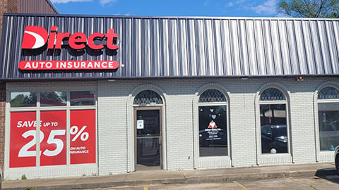 Direct Auto Insurance storefront located at  1632 Martin Luther King Blvd, Greenville