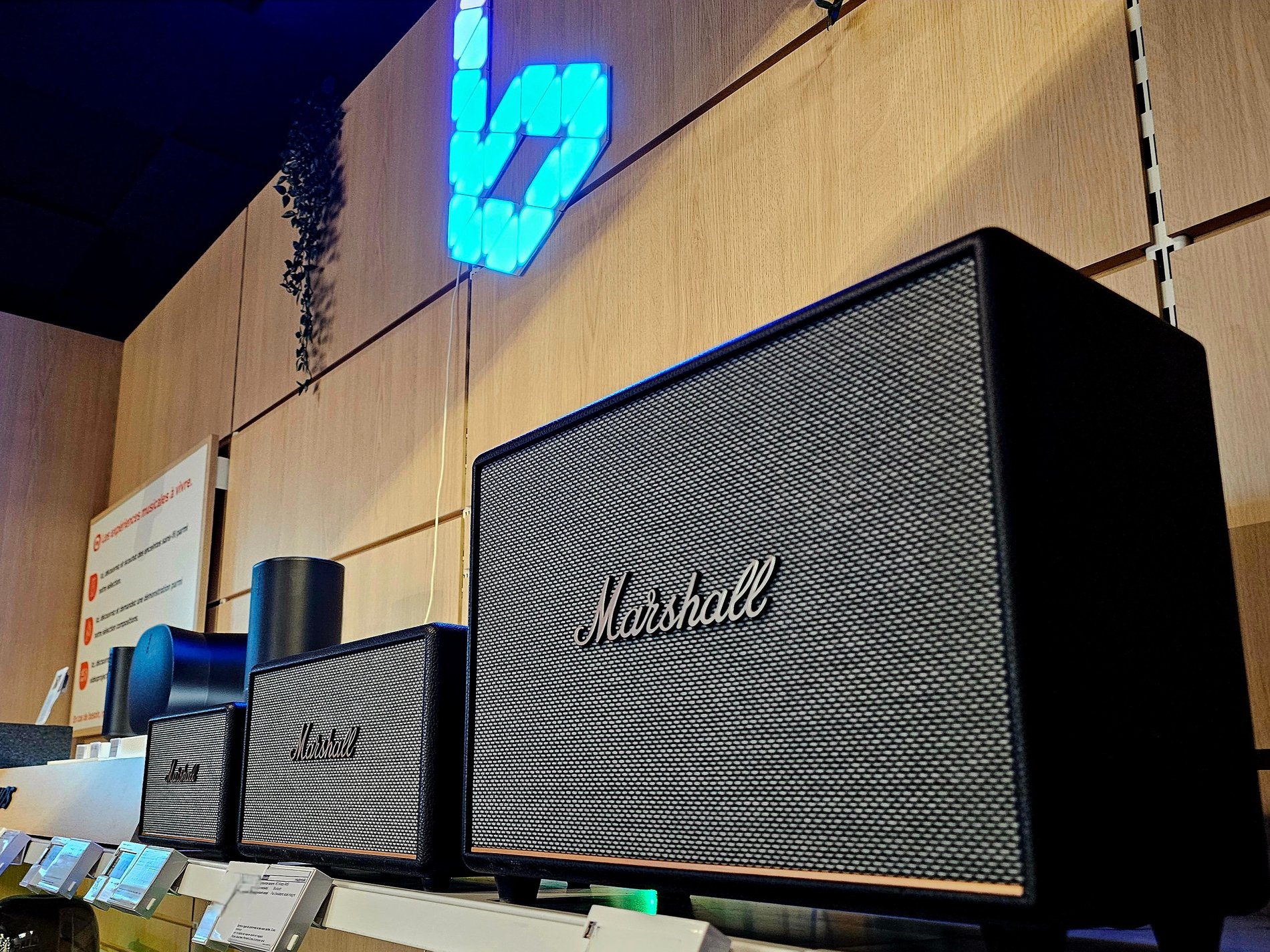 enceinte résidentielle Bluetooth Marshall Boulanger Tourville la rivière Rouen