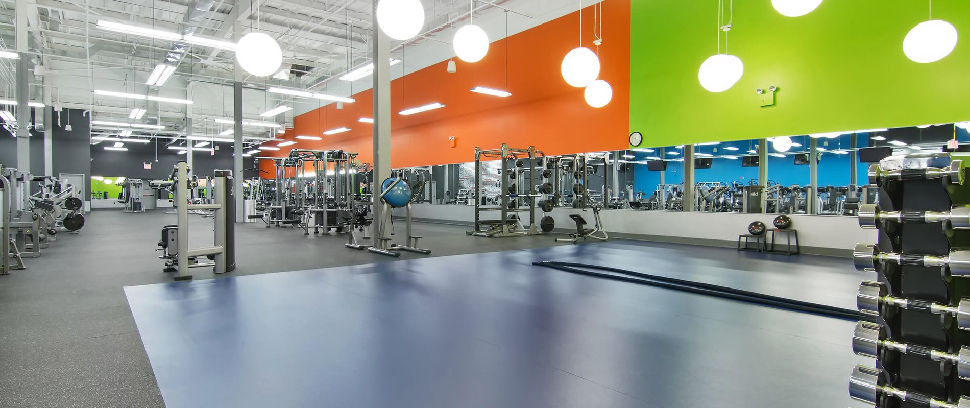 All Blink Fitness Gyms in NJ cardio equipment, strength equipment