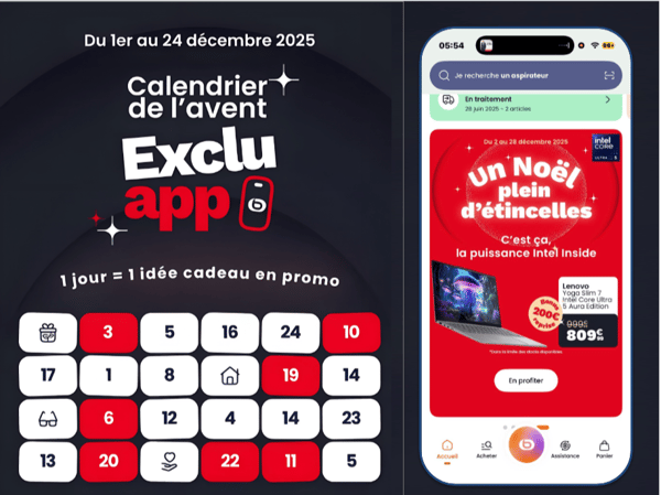 Calendrier de l’Avent Exclu App Boulanger Angoulême - Champniers – Une idée cadeau en promo par jour du 1er au 24 décembre 2025