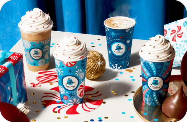 Holiday beverages from Caribou Coffee