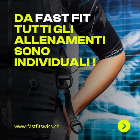 Nei centri Fast Fit tutti gli allenamenti sono individuali con Personal Trainer specializzati nell'allenamento EMS.