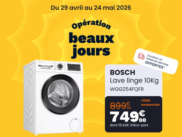 Lave linge hublot BOSCH WGG254FQFR