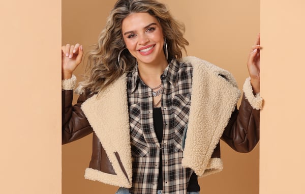 trendy womens clothing, plaid tops, womens jackets