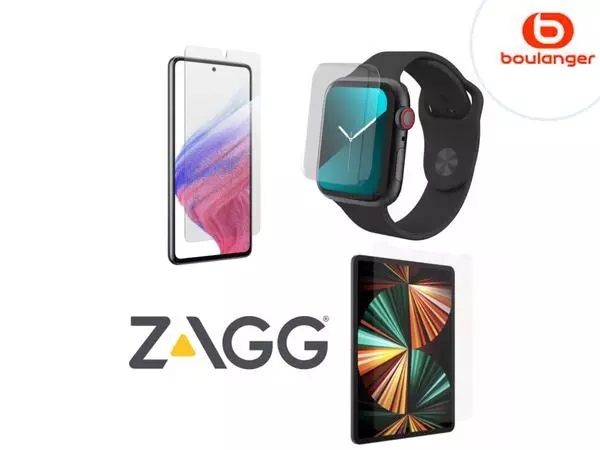 Sécurisez votre smartphone ou montre avec Zagg