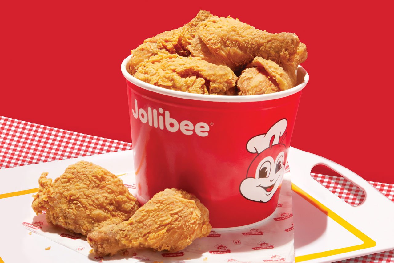 Jollibee bucket of Filipino style fried chicken