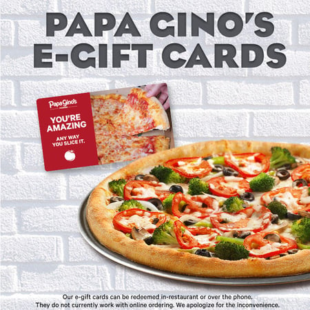 Papa Gino's e-Gift Card Image
