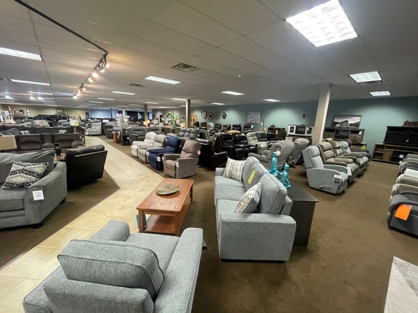 Decorah Slumberland Furniture living room section