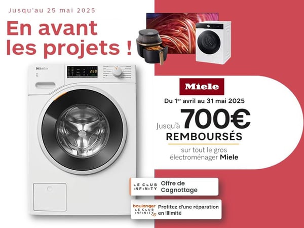 Boulanger STE Eulalie
Machine à laver 
Lave linge
Miele 
Electroménager