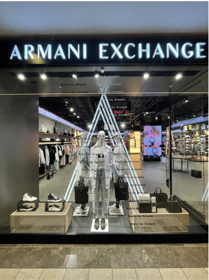Armani Exchange Outlet Stores Across All Simon Shopping Centers