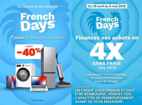 4x sans frais Boulanger Poitiers sud