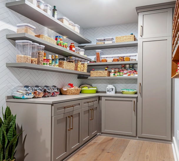 Custom Pantry with Drawers and shelves